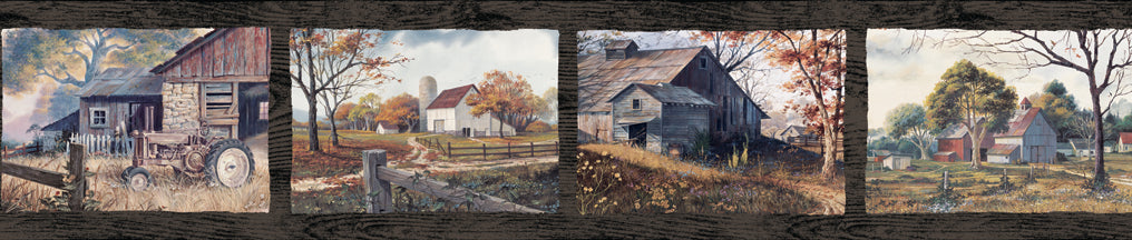 Chesapeake BBC44592B Henley Blue Country Days Portrait Border