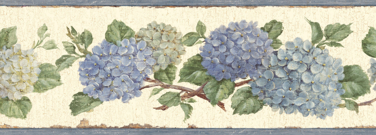Chesapeake BBC46001B Esther Blue Hydrangea Trail Border