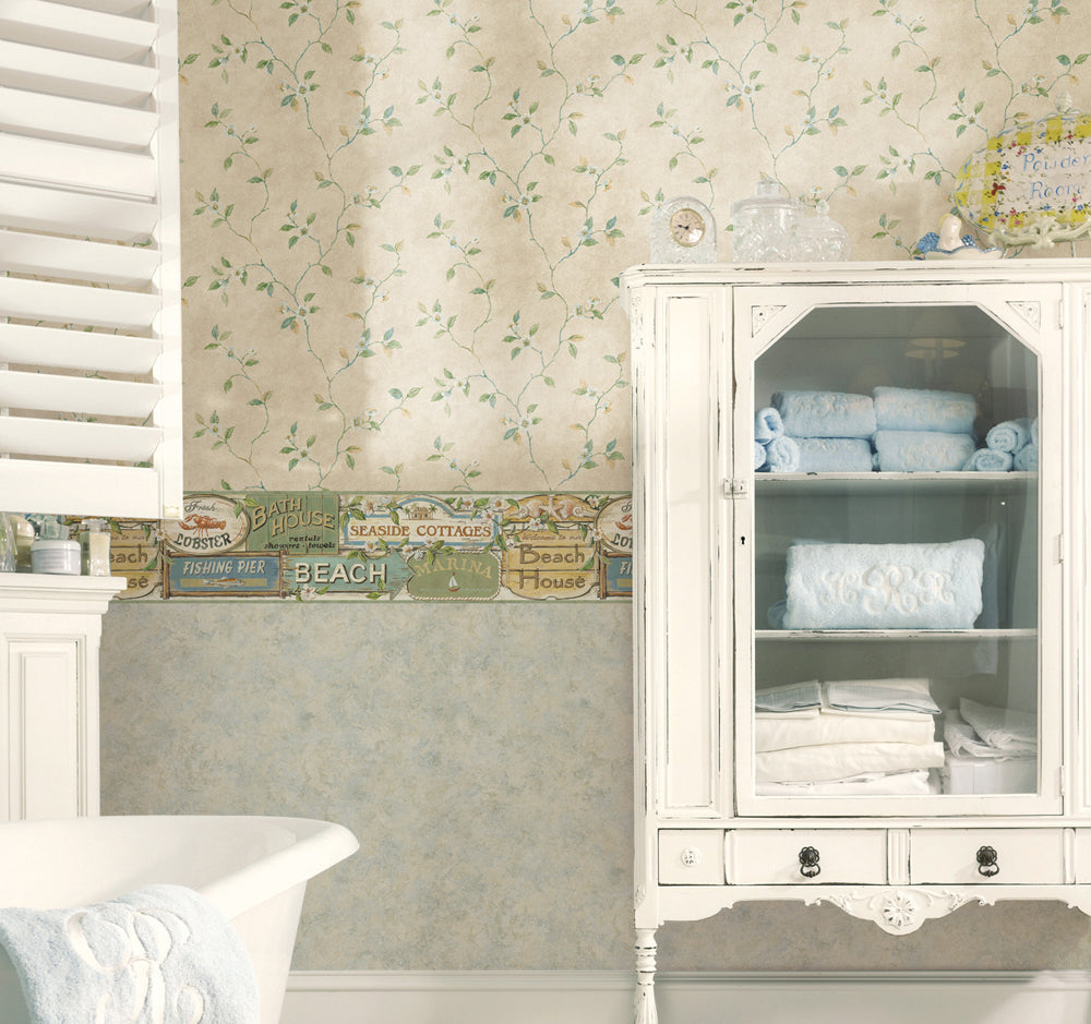 Chesapeake BBC46023B Captain Moss Seaside Signs Portrait Border