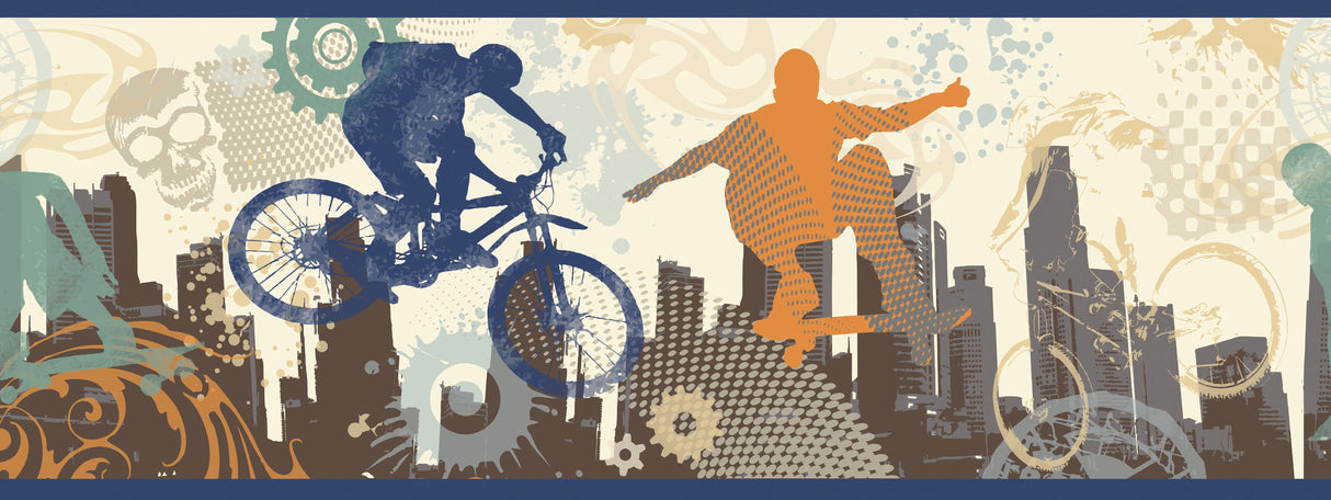 Chesapeake BBC46322B Shawn Grey Extreme Silhouettes Border