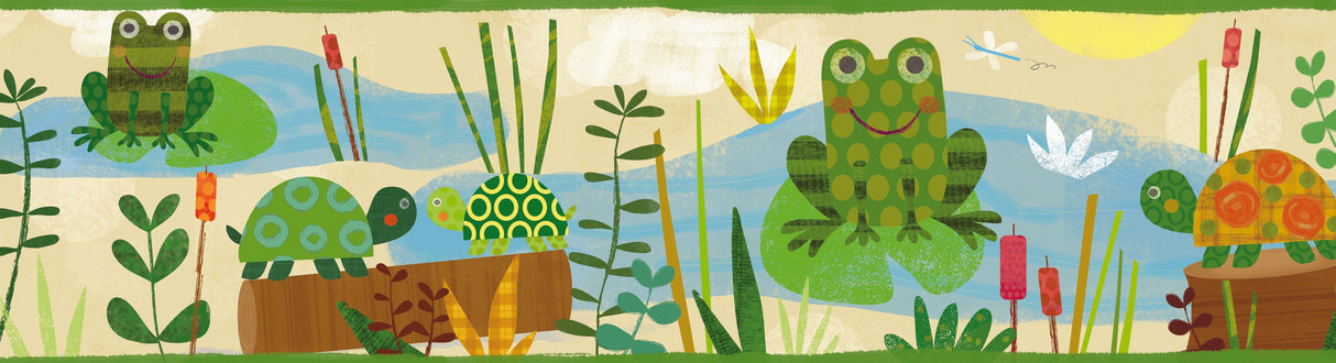 Chesapeake BBC46331B Kermis Cream Frog Marsh Toss Border