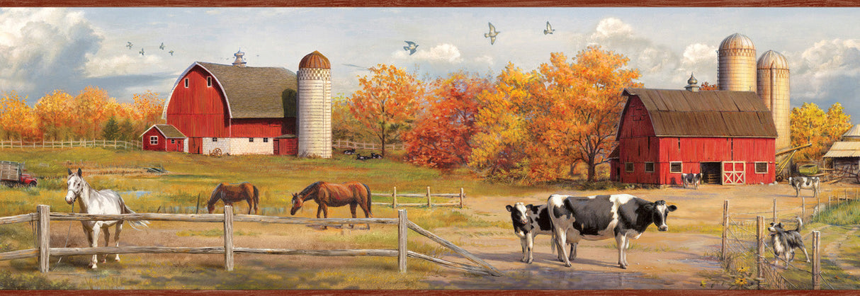 Chesapeake BBC48431B Jonny Red American Farmer Portrait Border