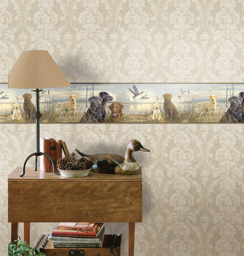 Chesapeake BBC48452B Trusty Blue Labs Portrait Border