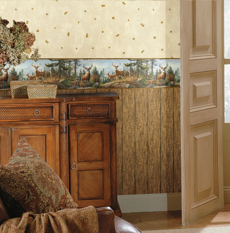 Chesapeake BBC48463B Garth Blue Whitetail Crest Portrait Border