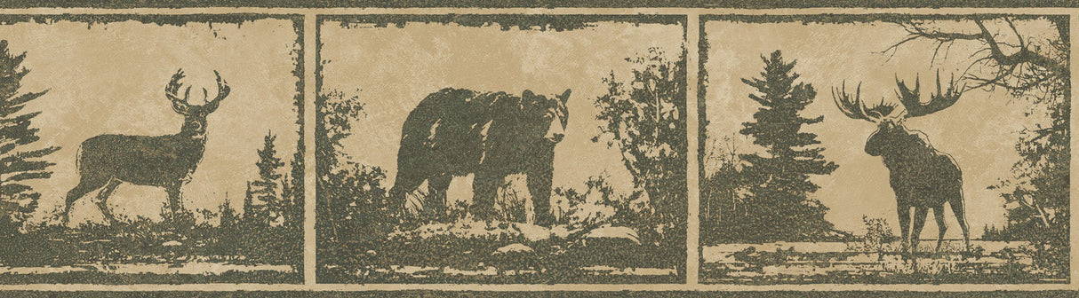 Chesapeake BBC48501B Stuart Grey Metalworks Stamped Blocks Border