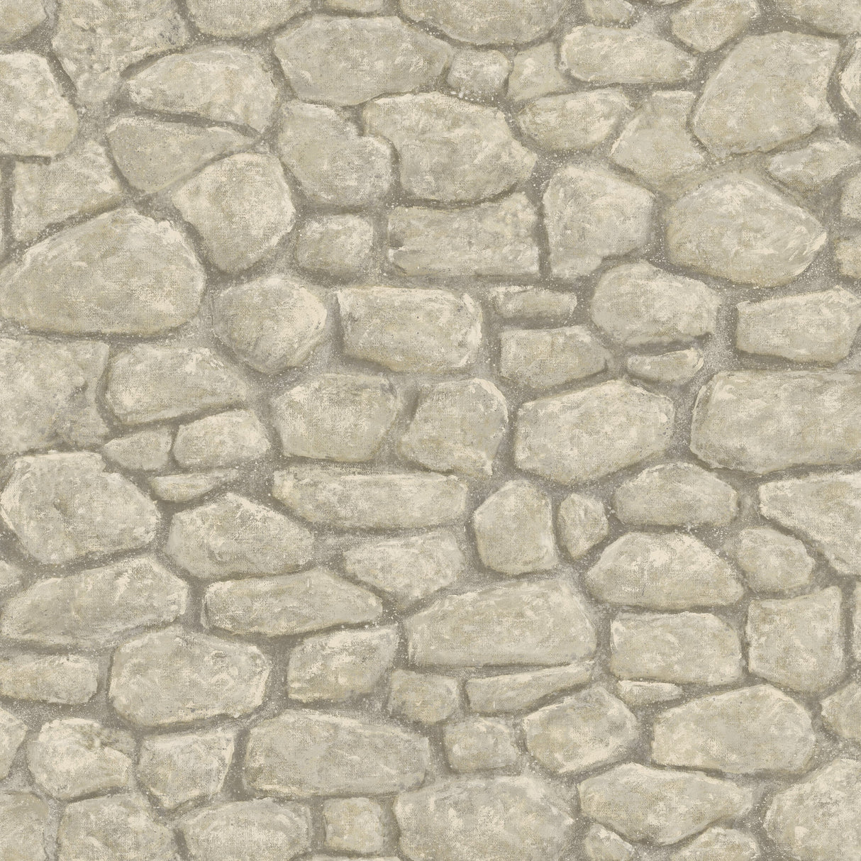 Chesapeake BBC49437 Camelot Grey Faux Boundary Stone Wallpaper Wallpaper