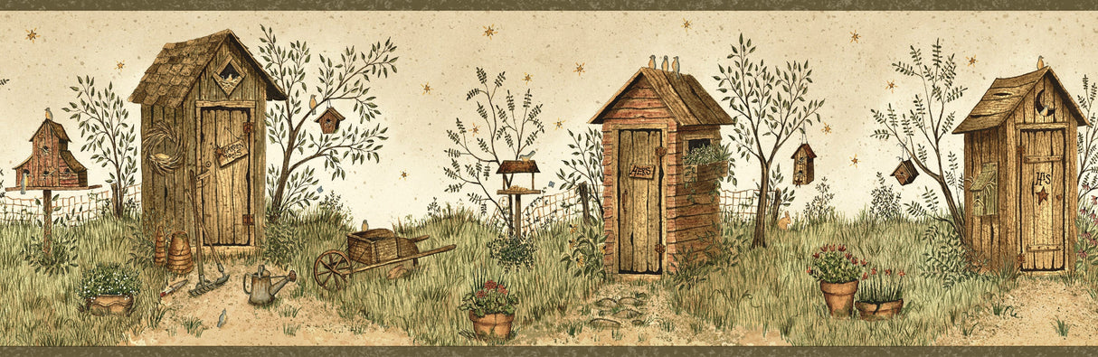 Chesapeake BBC65022B Twain Sand Garden Outhouse Portrait Border