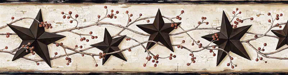 Chesapeake BBC65365B George Cream Tin Star Trail Border