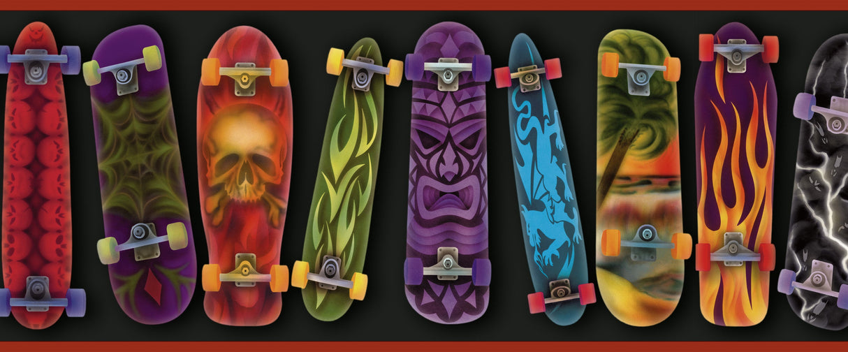 Chesapeake BBC92052B Gerry Red Skateboards Portrait Border