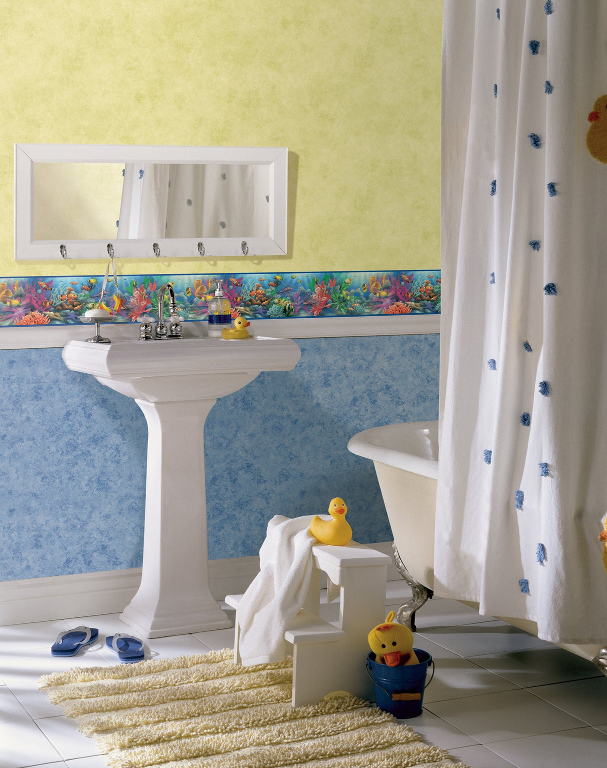 Chesapeake BBC92341B Flip Blue Aquarium Portrait Border