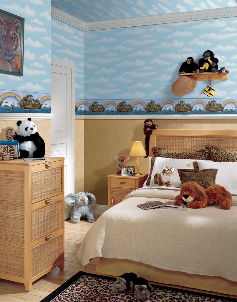 Chesapeake BBC92351B Majesty Blue Noah'S Ark Portrait Border