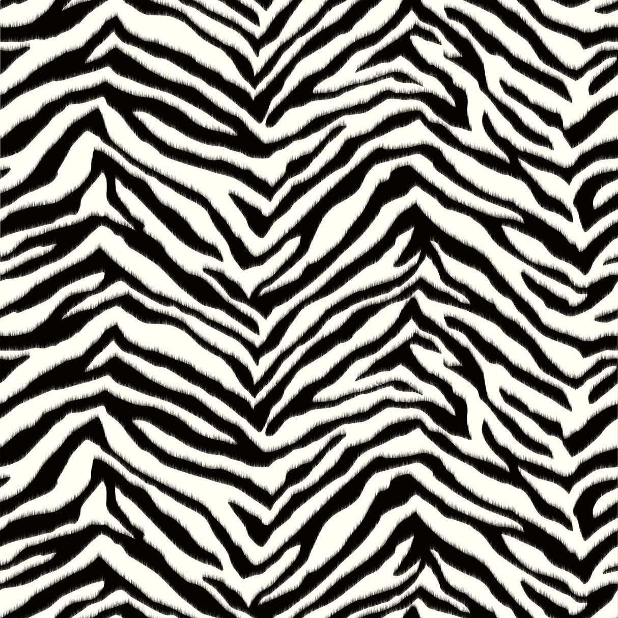 Chesapeake BBC95503 Mia Black Faux Zebra Stripes Wallpaper Wallpaper