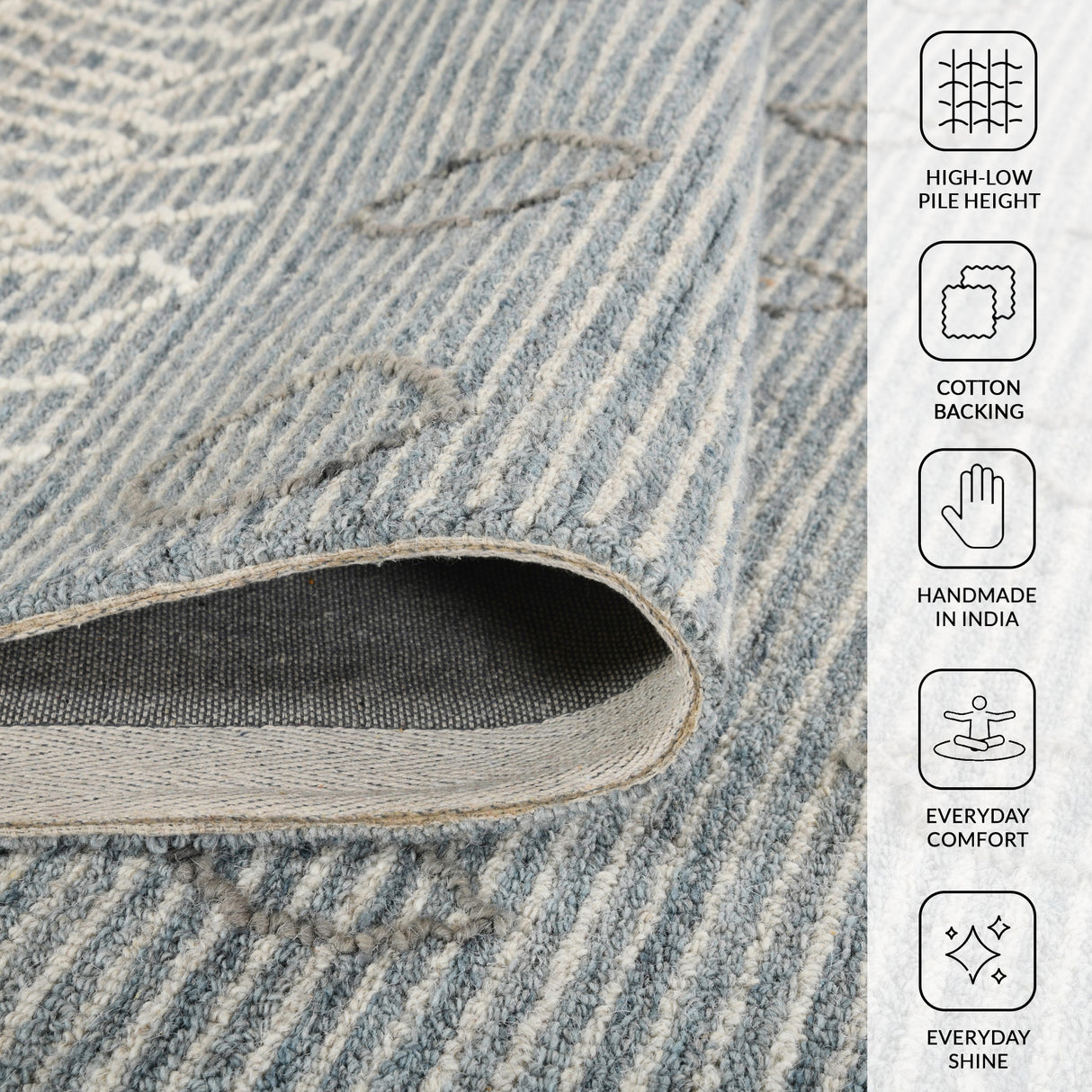 Amer Rugs BER-1 Berlin Farmhouse Geometric /White Area Rug