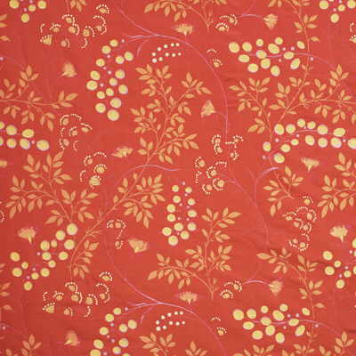 G P & J BAKER BF10044.390.0 HONESTY SILK TERRACOTTA Fabric - Eade's Wallpaper