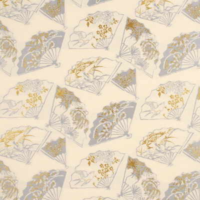 G P & J BAKER BF10314.905.0 FANS SILVER FOX Fabric - Eade's Wallpaper