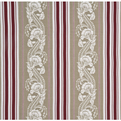 G P & J BAKER BF10446.2.0 SHERBOURNE RED Fabric - Eade's Wallpaper