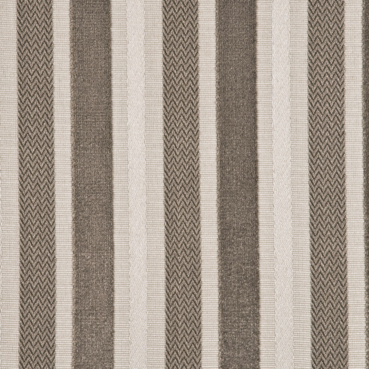 G P & J BAKER BF10449.210.0 MARWOOD STRIPE TAUPE Fabric - Eade's Wallpaper