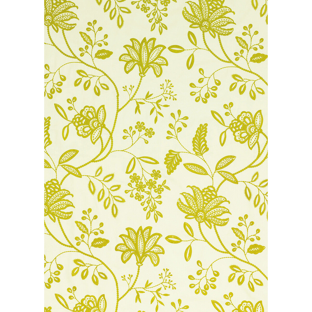 G P & J BAKER BF10500.755.0 LARKHILL LIME Fabric - Eade's Wallpaper