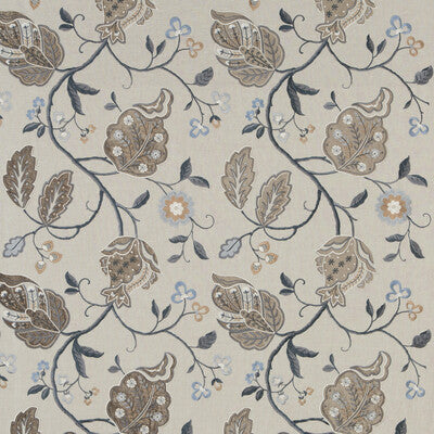 G P & J BAKER BF10531.1.0 CALTHORPE INDIGO Fabric - Eade's Wallpaper