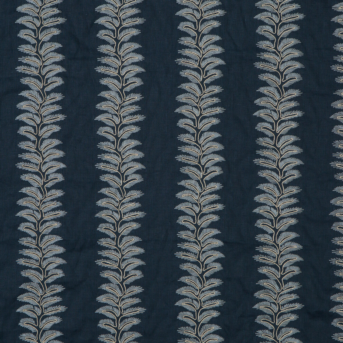 G P & J BAKER BF10533.680.0 BRADBOURNE INDIGO Fabric - Eade's Wallpaper