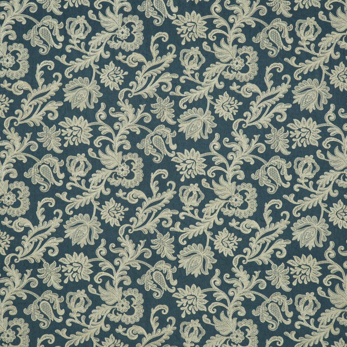G P & J BAKER BF10535.680.0 DERWENT INDIGO Fabric - Eade's Wallpaper