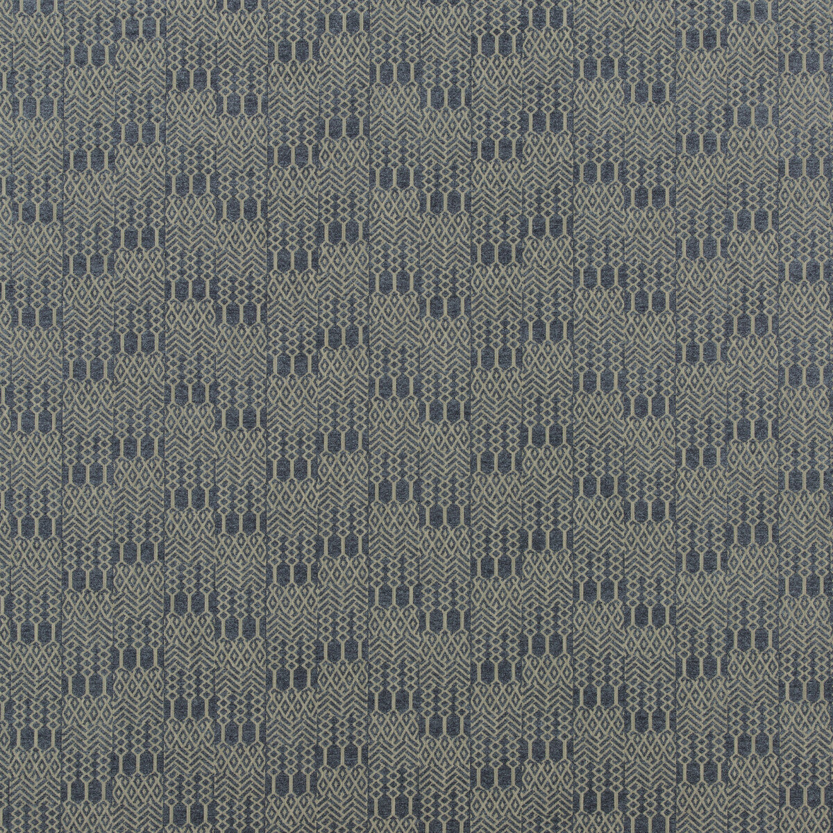 G P & J BAKER BF10674.648.0 CHIMNEY WEAVE SAPPHIRE Fabric - Eade's Wallpaper