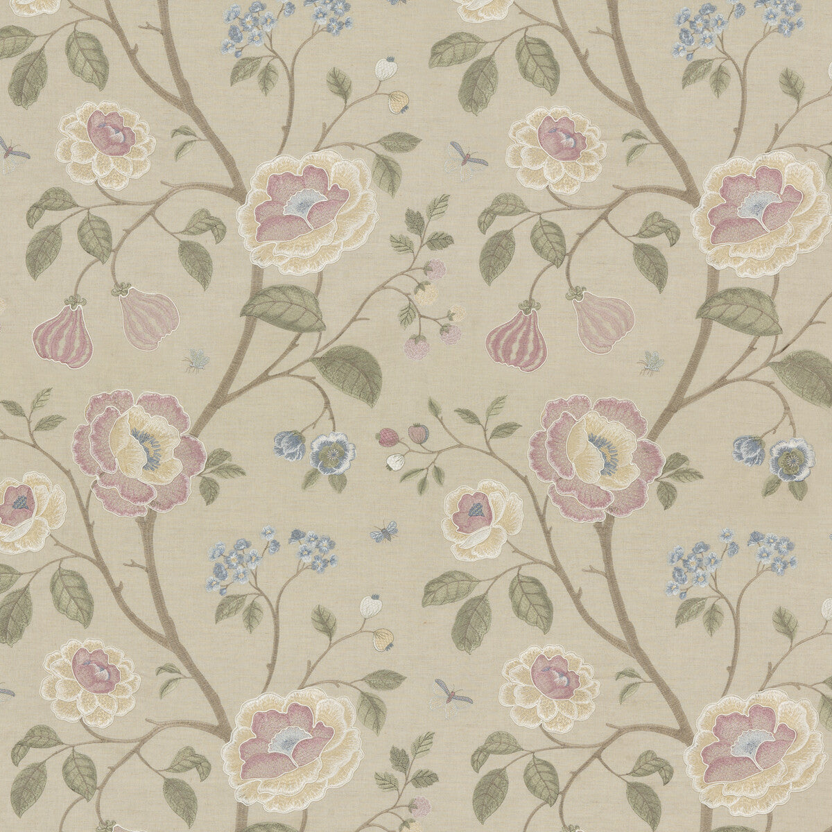 G P & J BAKER BF10763.1.0 LILLINGTON BLUSH Fabric - Eade's Wallpaper