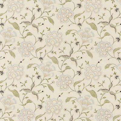 G P & J BAKER BF10798.1.0 LAMORNA EMBROIDERY LINEN Fabric - Eade's Wallpaper