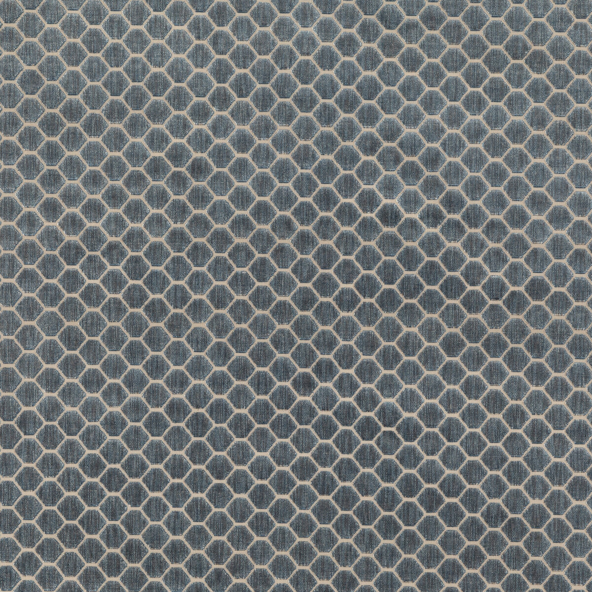 G P & J BAKER BF10879.660.0 SWANBOURNE BLUE Fabric - Eade's Wallpaper