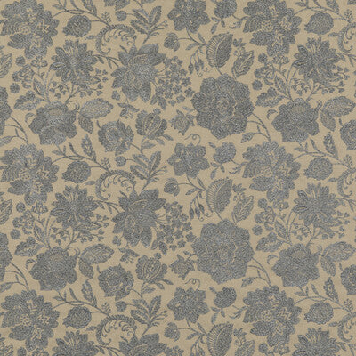 G P & J BAKER BF10918.1.0 BERWICK BLUE Fabric - Eade's Wallpaper