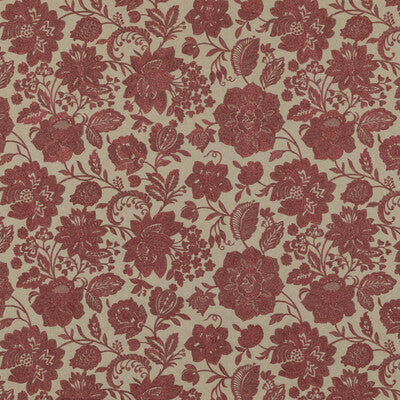G P & J BAKER BF10918.2.0 BERWICK RED Fabric - Eade's Wallpaper