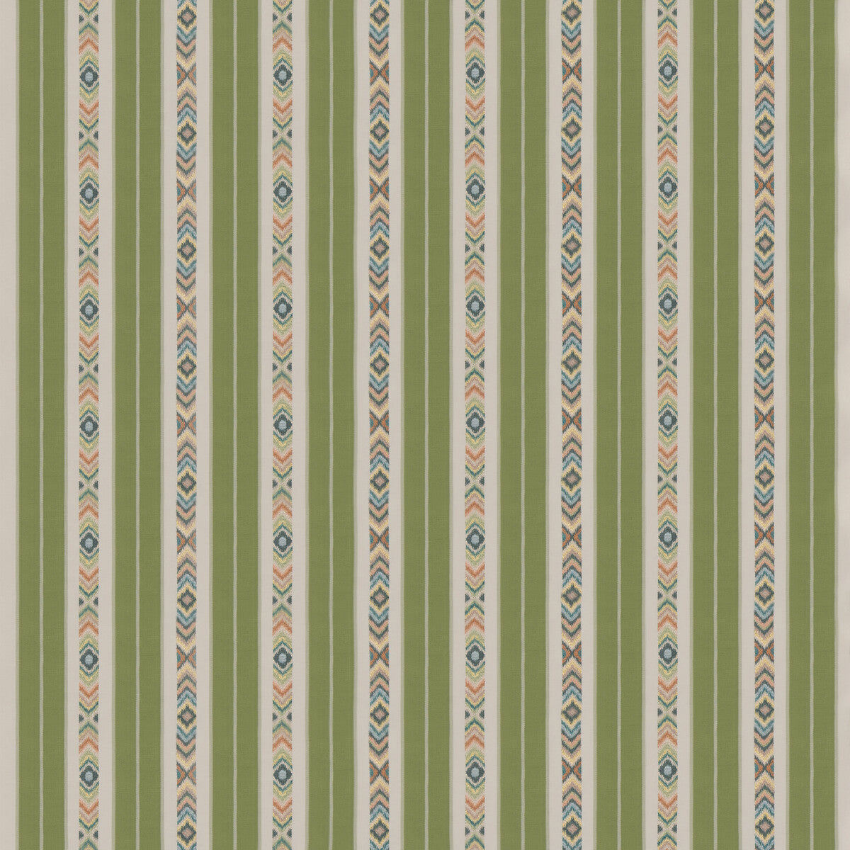 G P & J BAKER BF10943.2.0 ASHLAR STRIPE EMERALD Fabric - Eade's Wallpaper
