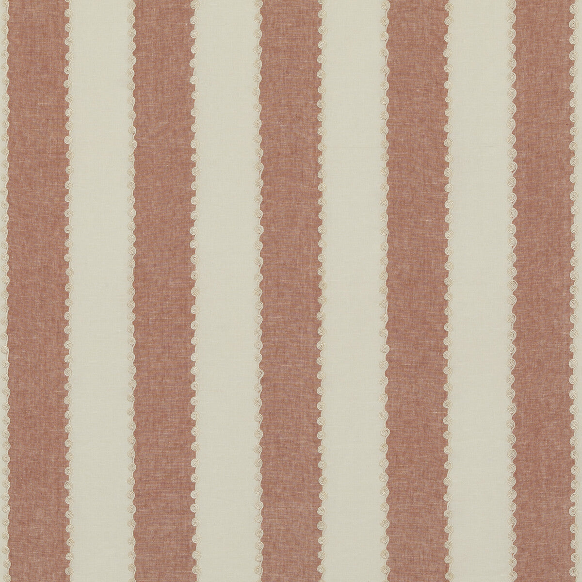 G P & J BAKER BF10944.450.0 ASHMORE STRIPE RED Fabric - Eade's Wallpaper