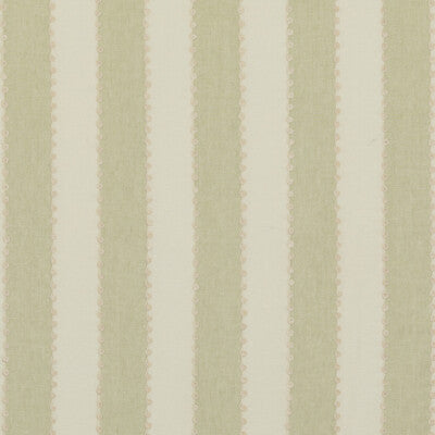 G P & J BAKER BF10944.735.0 ASHMORE STRIPE GREEN Fabric - Eade's Wallpaper