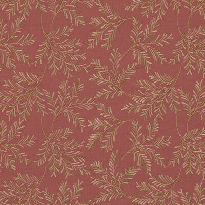 G P & J BAKER BF10945.450.0 CHELSEA FERN RED Fabric - Eade's Wallpaper