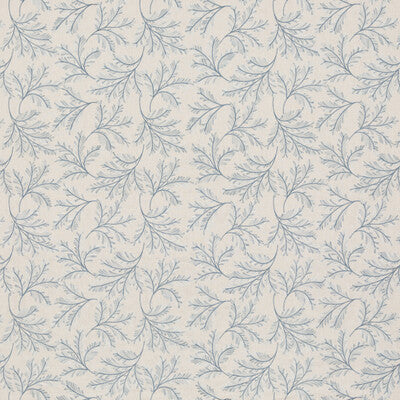 G P & J BAKER BF10945.660.0 CHELSEA FERN BLUE Fabric - Eade's Wallpaper