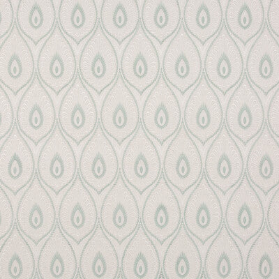 G P & J BAKER BF10955.4.0 ASHMORE AQUA Fabric - Eade's Wallpaper