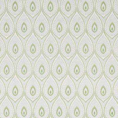 G P & J BAKER BF10955.6.0 ASHMORE AQUA/GREEN Fabric - Eade's Wallpaper