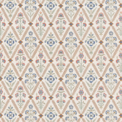 G P & J BAKER BF10998.3.0 PERRYCROFT CORAL Fabric - Eade's Wallpaper