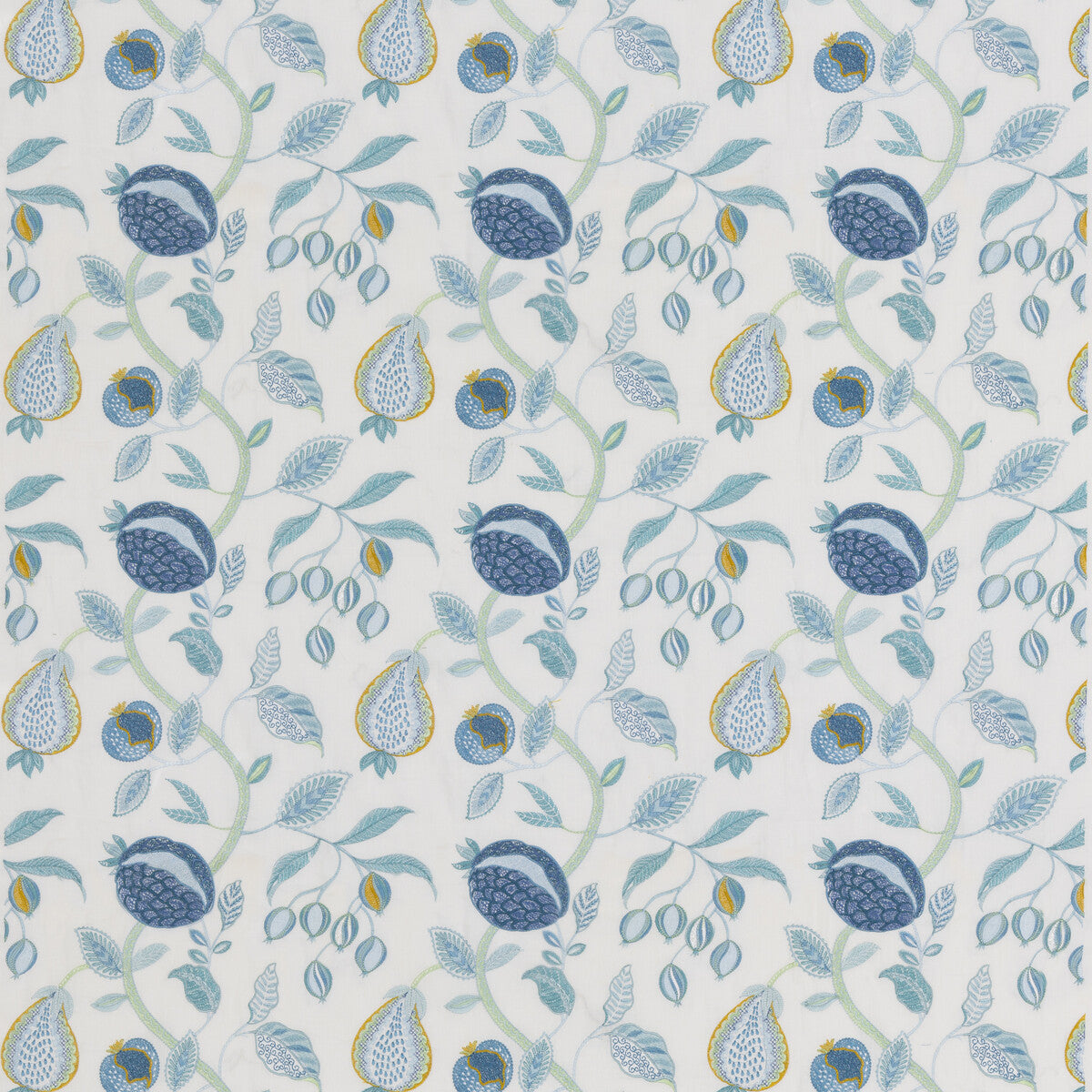 G P & J BAKER BF11024.2.0 KELLING AQUA Fabric - Eade's Wallpaper