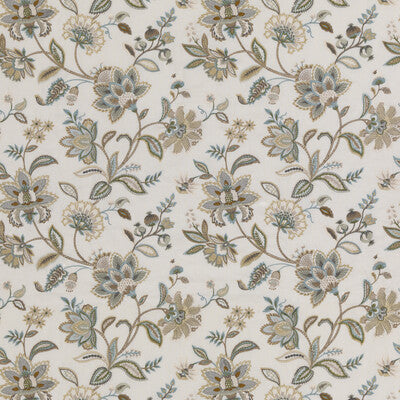 G P & J BAKER BF11028.2.0 LANGLEY AQUA Fabric - Eade's Wallpaper