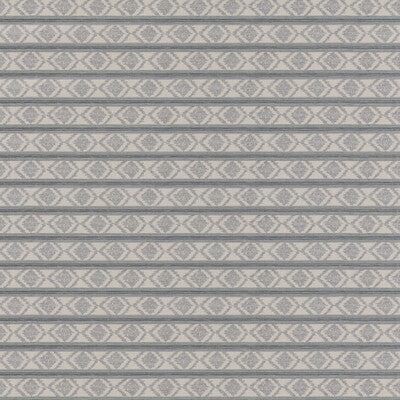 G P & J BAKER BF11034.2.0 BURFORD STRIPE BLUE Fabric - Eade's Wallpaper