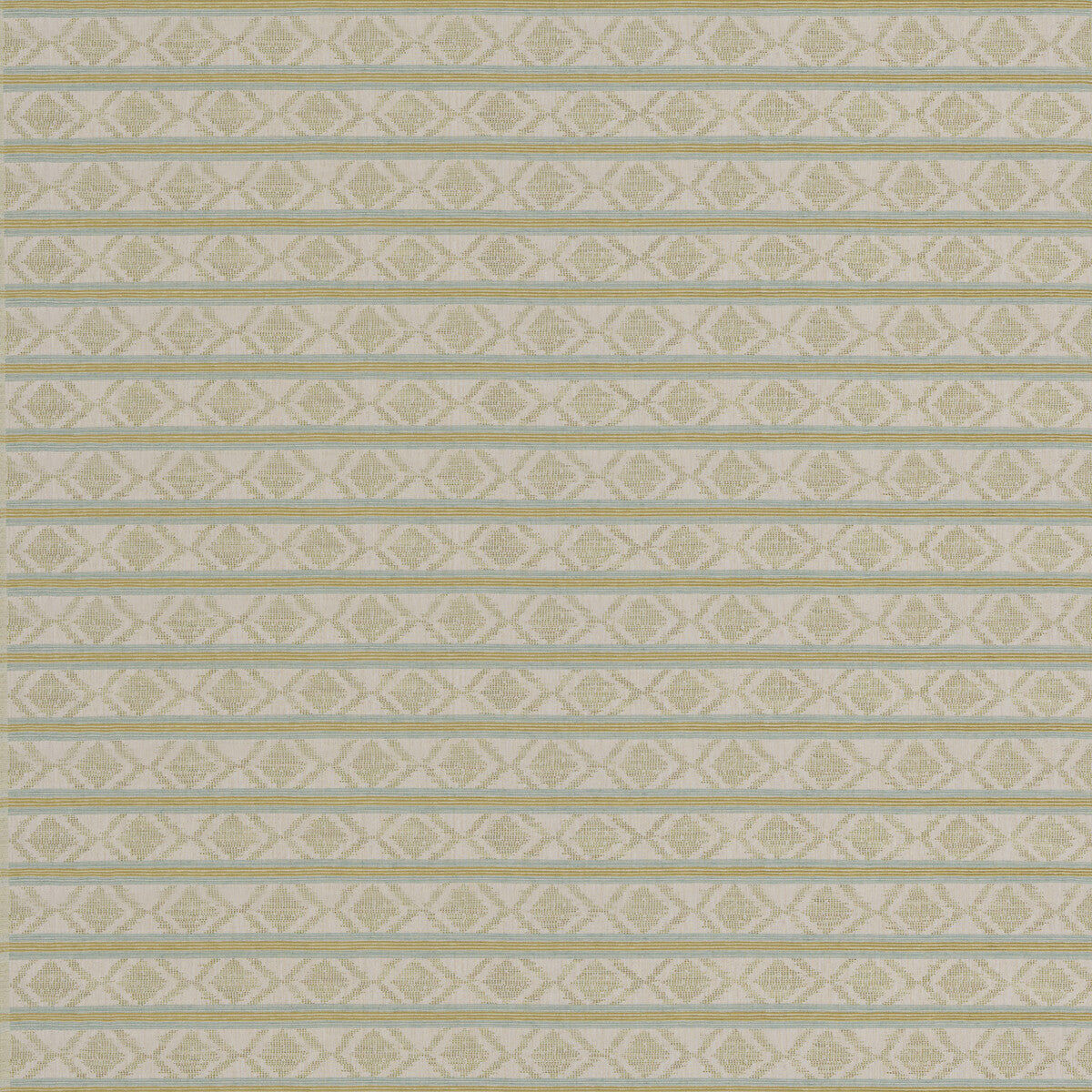 G P & J BAKER BF11034.4.0 BURFORD STRIPE AQUA/GREEN Fabric - Eade's Wallpaper