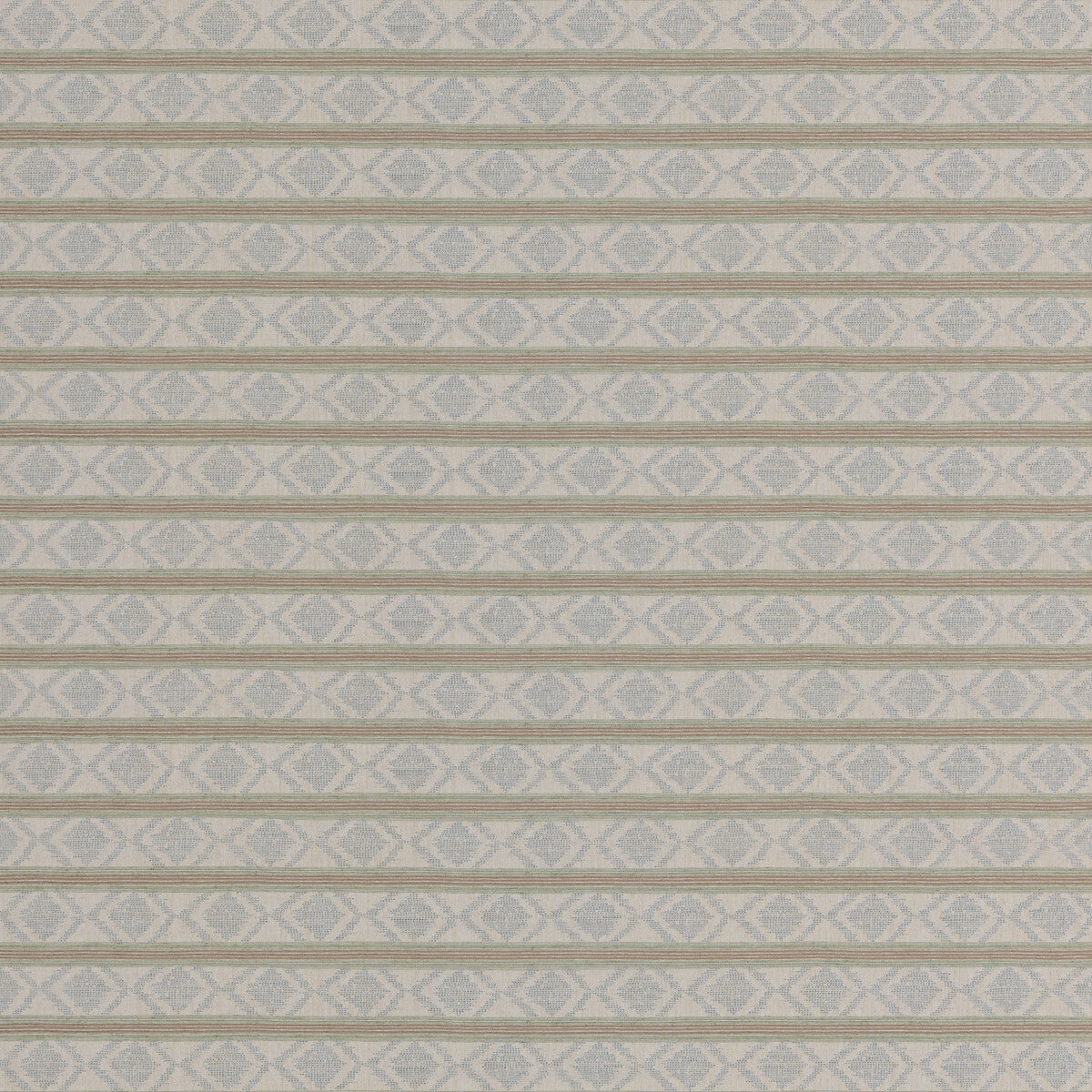 G P & J BAKER BF11034.6.0 BURFORD STRIPE AQUA Fabric - Eade's Wallpaper