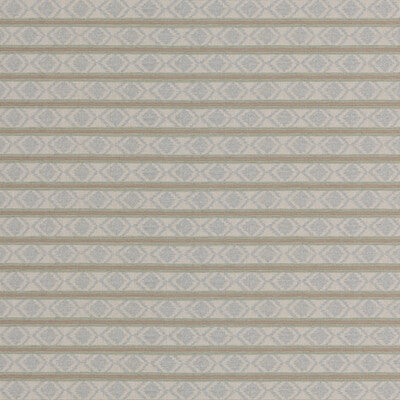 G P & J BAKER BF11034.6.0 BURFORD STRIPE AQUA Fabric - Eade's Wallpaper