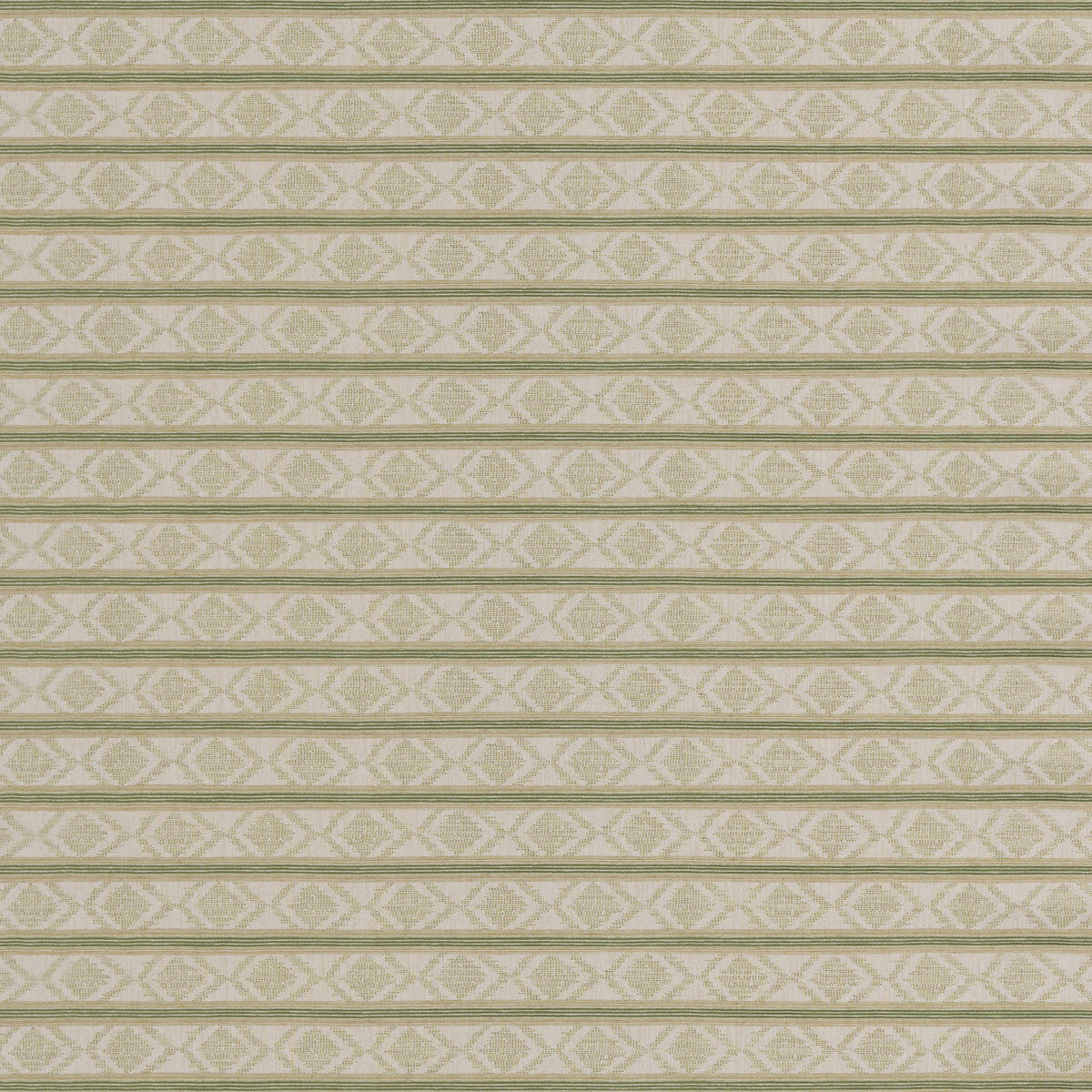 G P & J BAKER BF11034.8.0 BURFORD STRIPE GREEN Fabric - Eade's Wallpaper