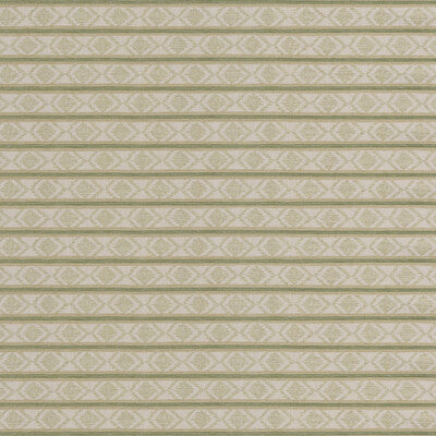 G P & J BAKER BF11034.8.0 BURFORD STRIPE GREEN Fabric - Eade's Wallpaper