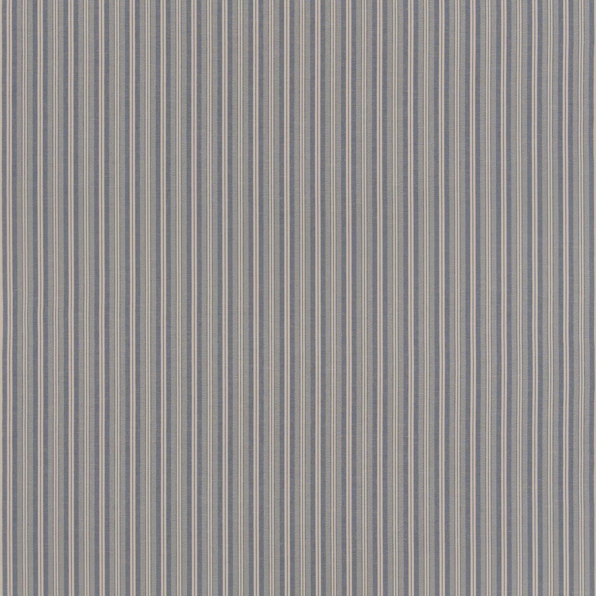 G P & J BAKER BF11037.640.0 LAVERTON STRIPE DENIM Fabric - Eade's Wallpaper