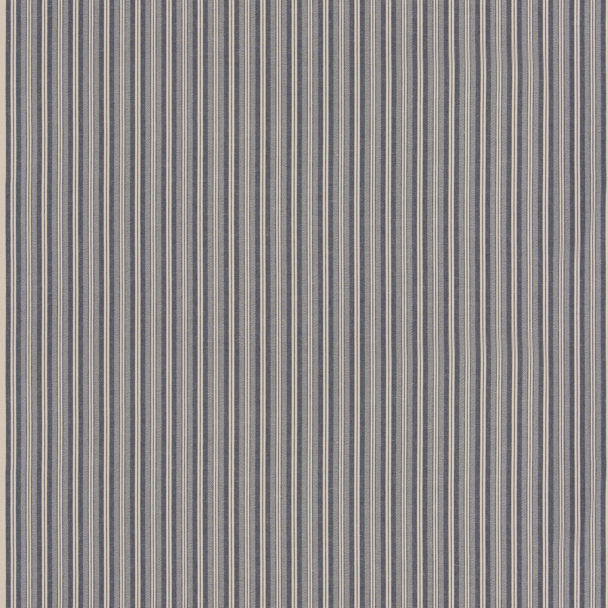 G P & J BAKER BF11037.680.0 LAVERTON STRIPE INDIGO Fabric - Eade's Wallpaper