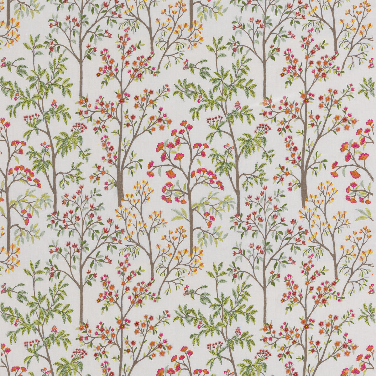 G P & J BAKER BF11041.1.0 PENALLY RED/GREEN Fabric - Eade's Wallpaper